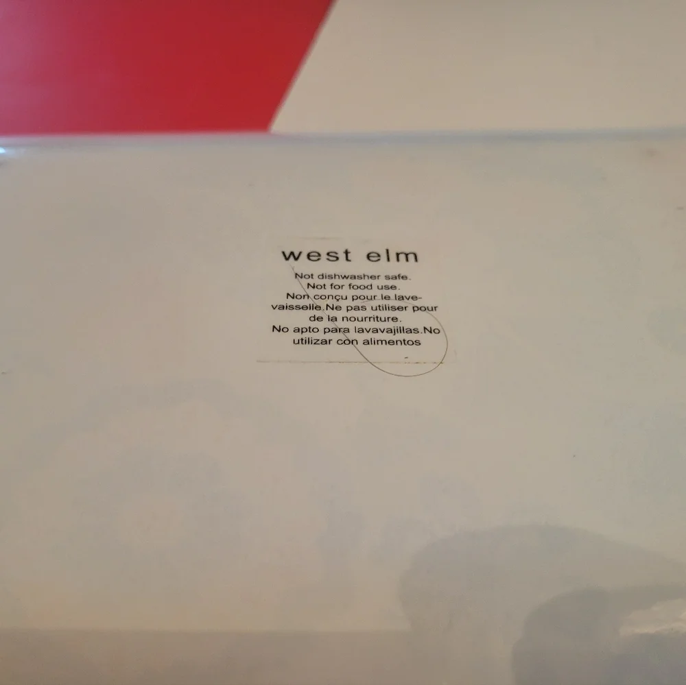 WEST ELM GLASS TRAY